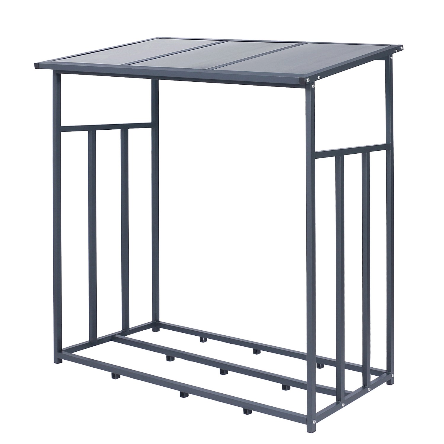 ML-Design Metall Kaminholzregal Anthrazit XXL 187,5x70x185 cm Brennholzrega günstig online kaufen