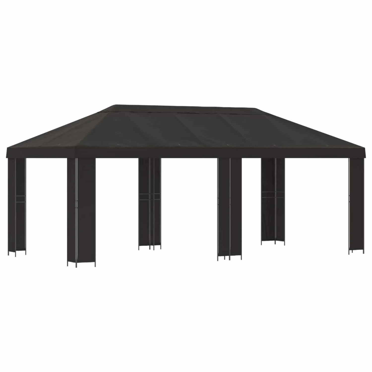 vidaXL Garten Pavillon 6 x 3 m Anthrazit Polyester und Stahl 190 3376009