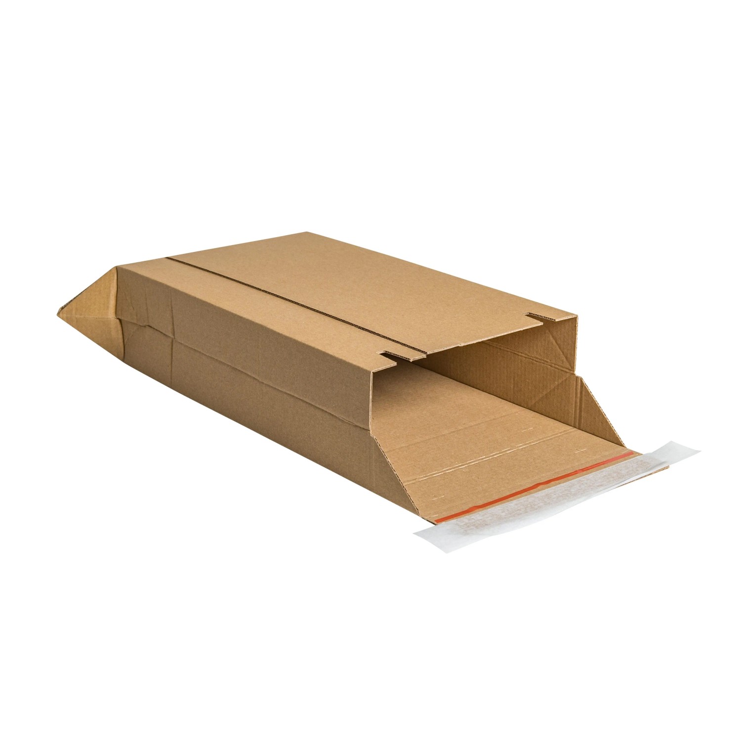 PROREGAL Mega Deal 200x Versandtasche Aus Wellpappe Kleinpaket LxBxH 246x346x76mm mit Selbstklebeverschluss & Aufreißfaden Braun Versandtüte