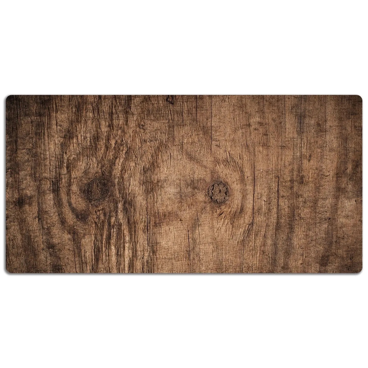 Tulup Schreibtischunterlage Altes Holz Schreibunterlage 100x50 cm Braun Sch günstig online kaufen