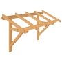Roro Vordach V163 aus Fichte, 200x95 cm, unbehandeltes Holz ohne Dacheindeckung.