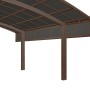 Ximax Carport Seitenwand, 2 Module, 100 cm, mattbraun. Zubehör für Carports.