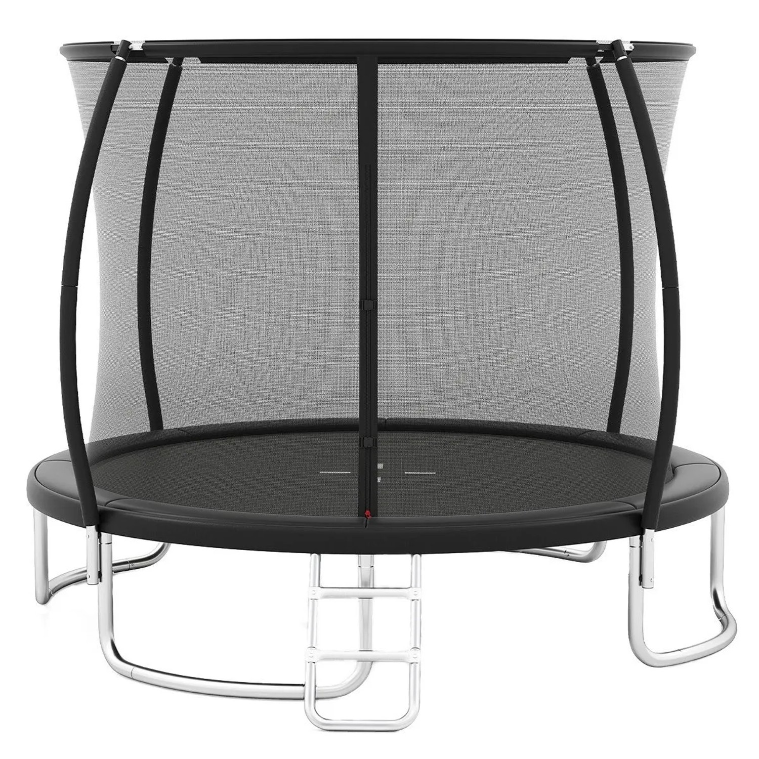 Costway Trampolin Outdoor Ø305 cm mit Metallrahmen für Kinder Schwarz günstig online kaufen
