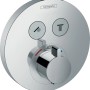 Hansgrohe ShowerSelect S Unterputz Thermostat in Chrom für 2 Verbraucher.