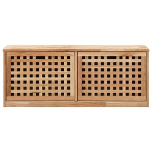 vidaXL Schuhbank 94 x 20 x 38 cm Walnussholz Massiv 247599