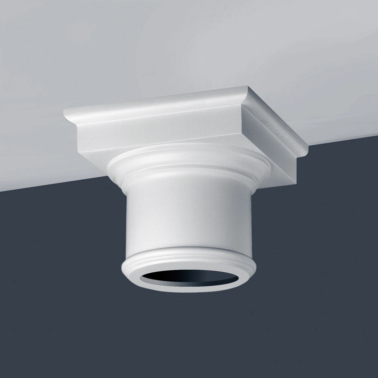 ORAC DECOR K1112 LUXXUS Stuck Kapitell Säulenkapitel hochwertig leicht stabil, 36,5 cm x 30 cm x 36,5 cm Weiß