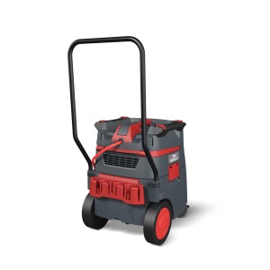 Starmix iPulse M-1635 Safe Plus Sicherheits-Sauger (Nass-/Trockensauger) mit Fahrbügel und Rädern.