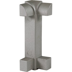 Fuchs Design Innenecke, 7 cm, Alu Silber Matt für Sockelleisten/Fußleisten.