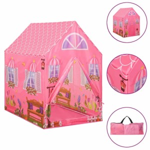 vidaXL Kinder-Spielzelt mit 250 Bällen Rosa 69x94x104 cm 3107749