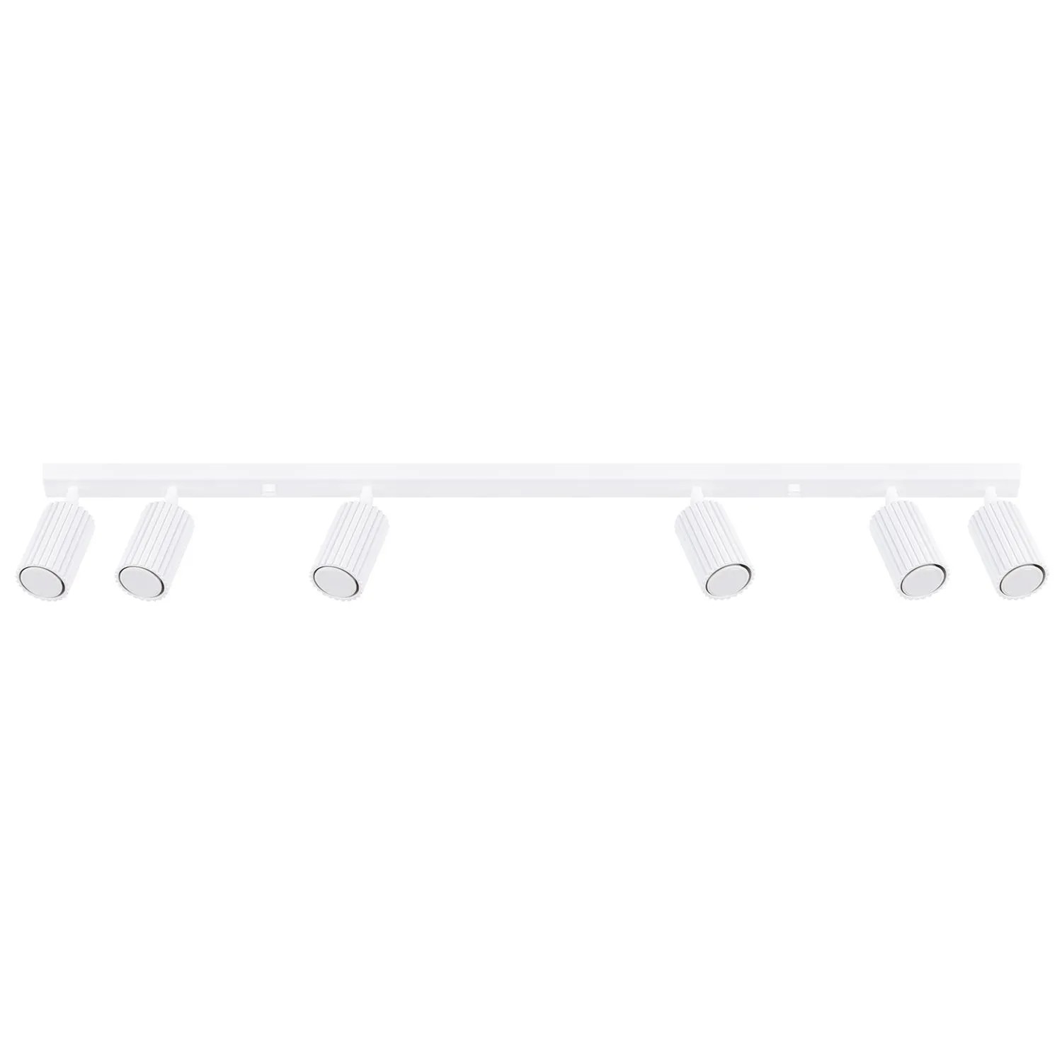 Licht-Erlebnisse Deckenleuchte Weiß 6-Flammig GU10 117 CM Lang Schwenkbar Aluminium Modern