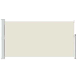 vidaXL Ausziehbare Seitenmarkise 170×300 cm Creme 48365