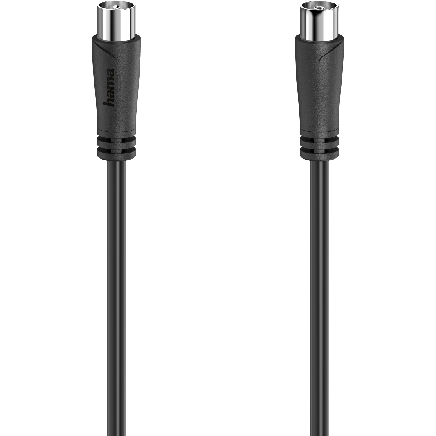 Hama Antennen-Kabel Koax-Stecker - Koax-Kupplung 90 dB 5 m Schwarz