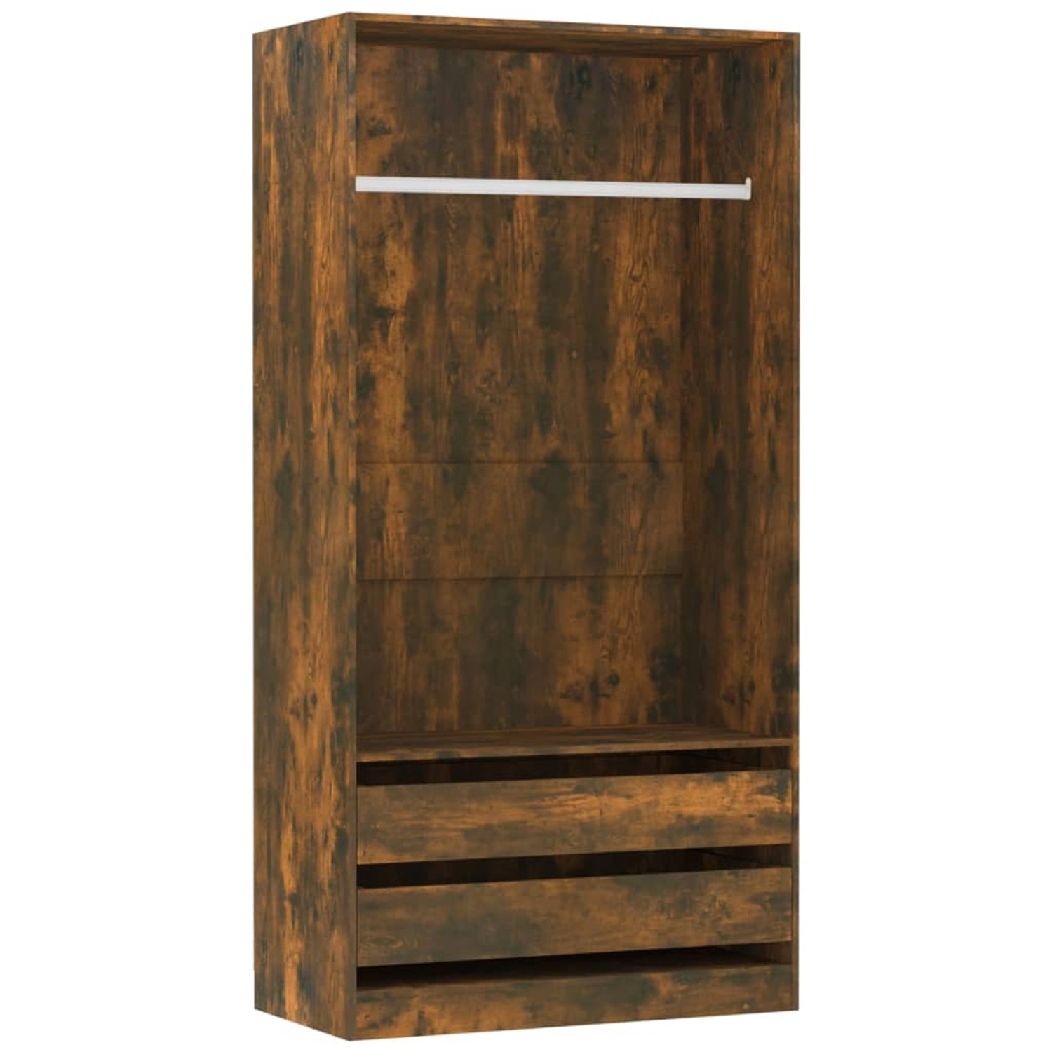 vidaXL Kleiderschrank Räuchereiche 100x50x200 cm Holzwerkstoff Modell 1 günstig online kaufen