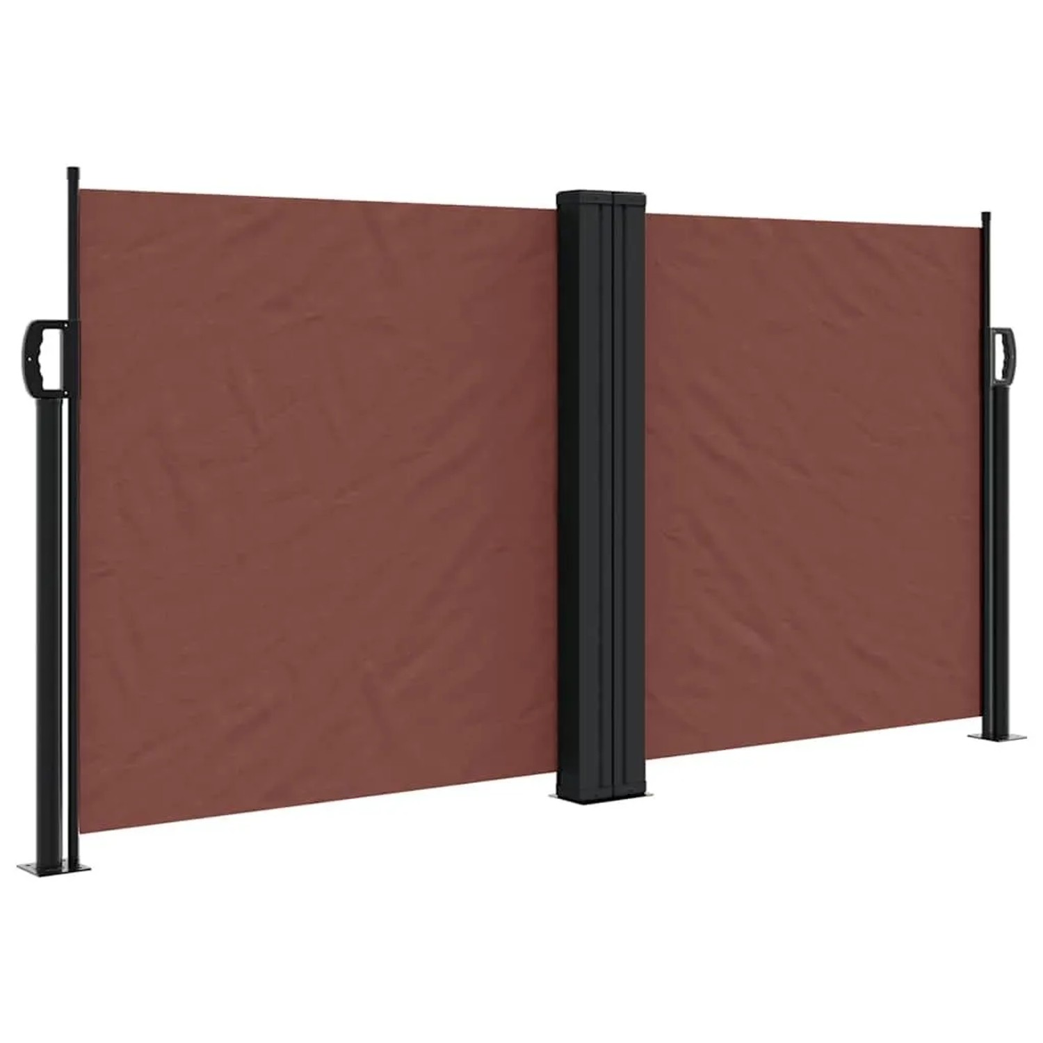 vidaXL Seitenmarkise Ausziehbar Braun 120x600 cm 4004599