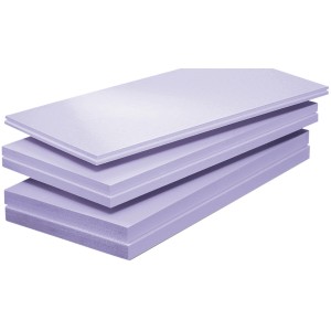 XPS Dämmplatten Jackodur DS300 Standard NF, 40 mm, gestapelt.