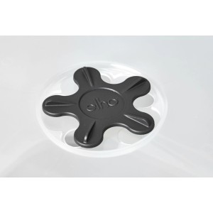 Detailaufnahme des schwarzen Elho Anzuchttopf Green Basics All-in-One mit Haube.