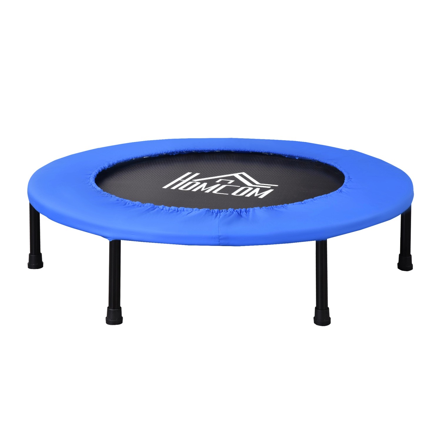 HOMCOM Fitness Trampolin Stahl Kunststoff Blau+Schwarz 91 x 22,5H cm günstig online kaufen