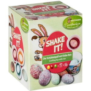 Brauns-Heitmann Shake it Eierfarben Set mit 3 Farben und Zubehör für marmorierte Ostereier.
