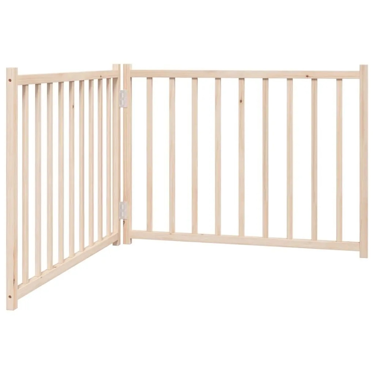 vidaXL 2 Tlg Hundetor Faltbar 160 cm Massivholz Tanne 352272