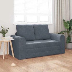 vidaXL Klappsofa Bett Dunkelgrau 148 x 71 x 83 cm Samt 42030510
