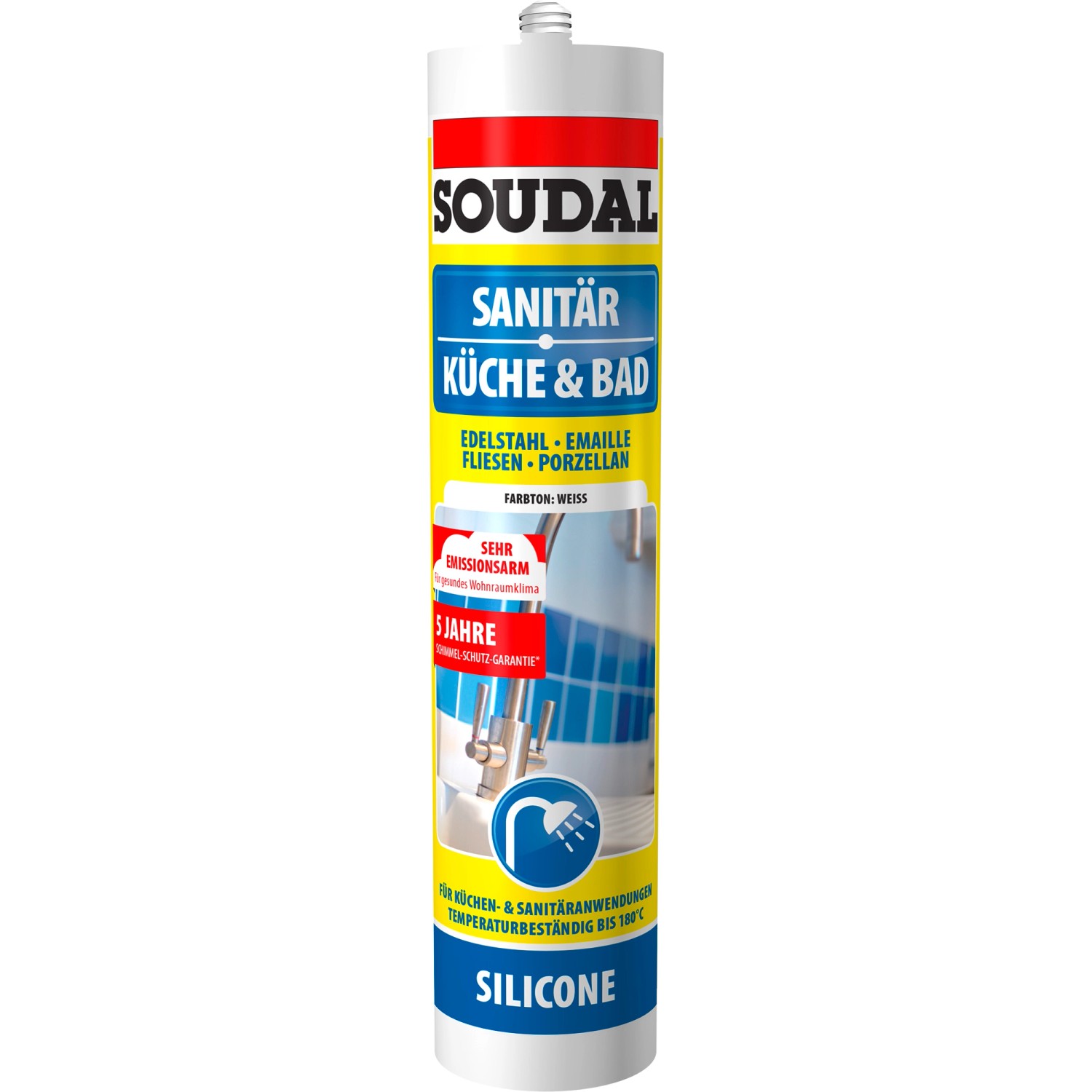 Soudal Küche & Bad Silikon Weiß 300 ml günstig online kaufen