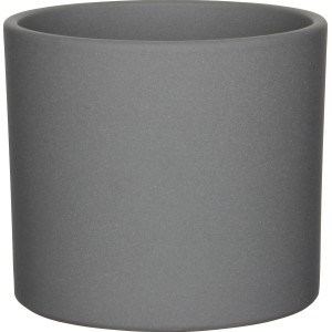 Mica Decorations Übertopf Era, Ø 19,5 cm, grau matt. Keramik-Blumentopf für Innenräume.