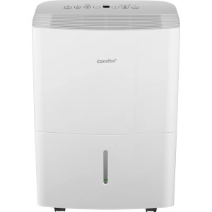 Comfee Luftentfeuchter 16L, weiß, mit LED-Display und 3L Wassertank für Räume bis 32m².