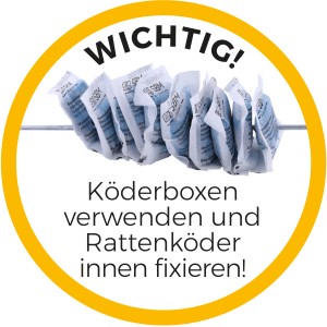 Protect Home Rodicum Rattenköder Portionen, 500g, aufgereiht. Wichtig: Köderboxen verwenden!