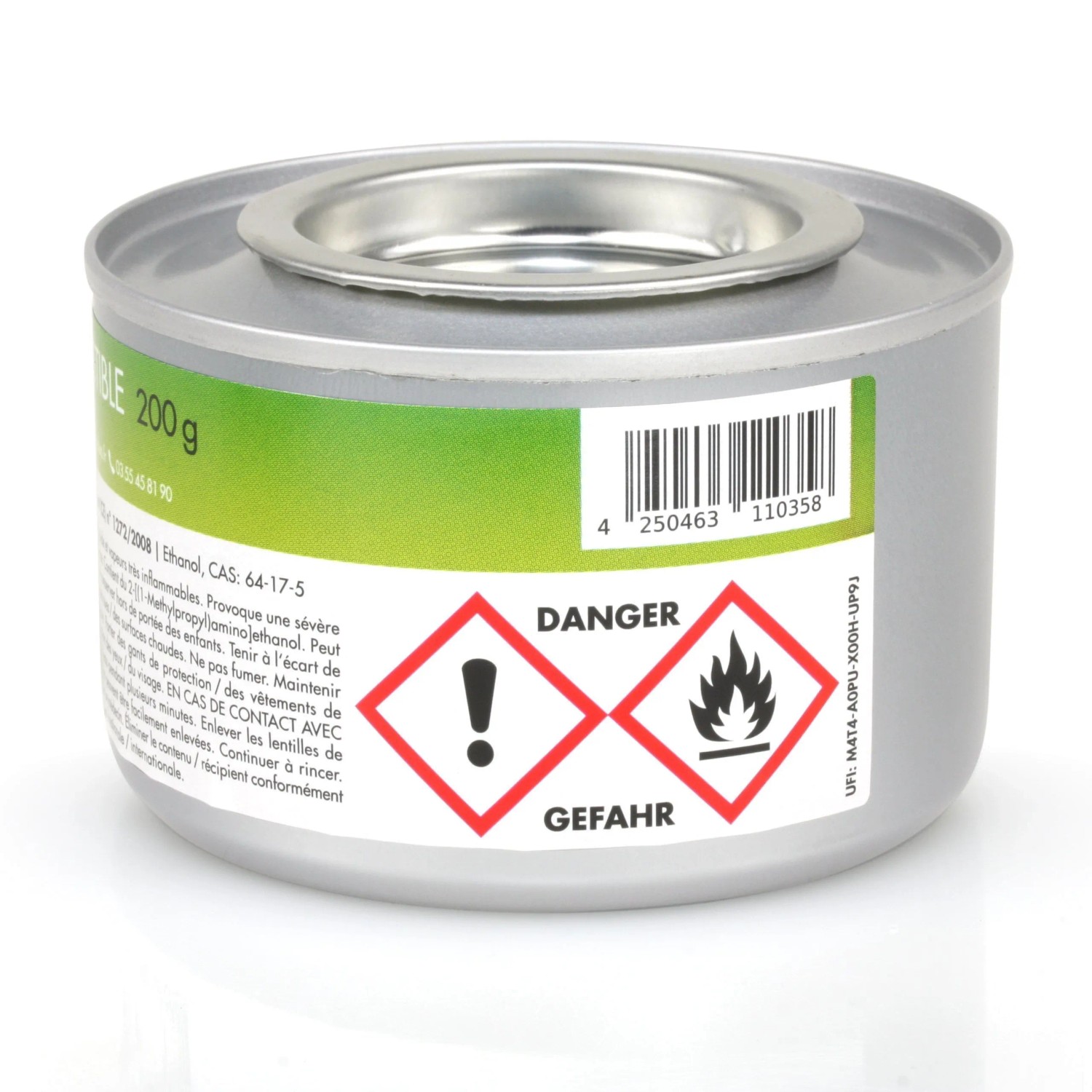 Dose Flambiol Firegel 200g Brennpaste zum Warmhalten von Speisen.