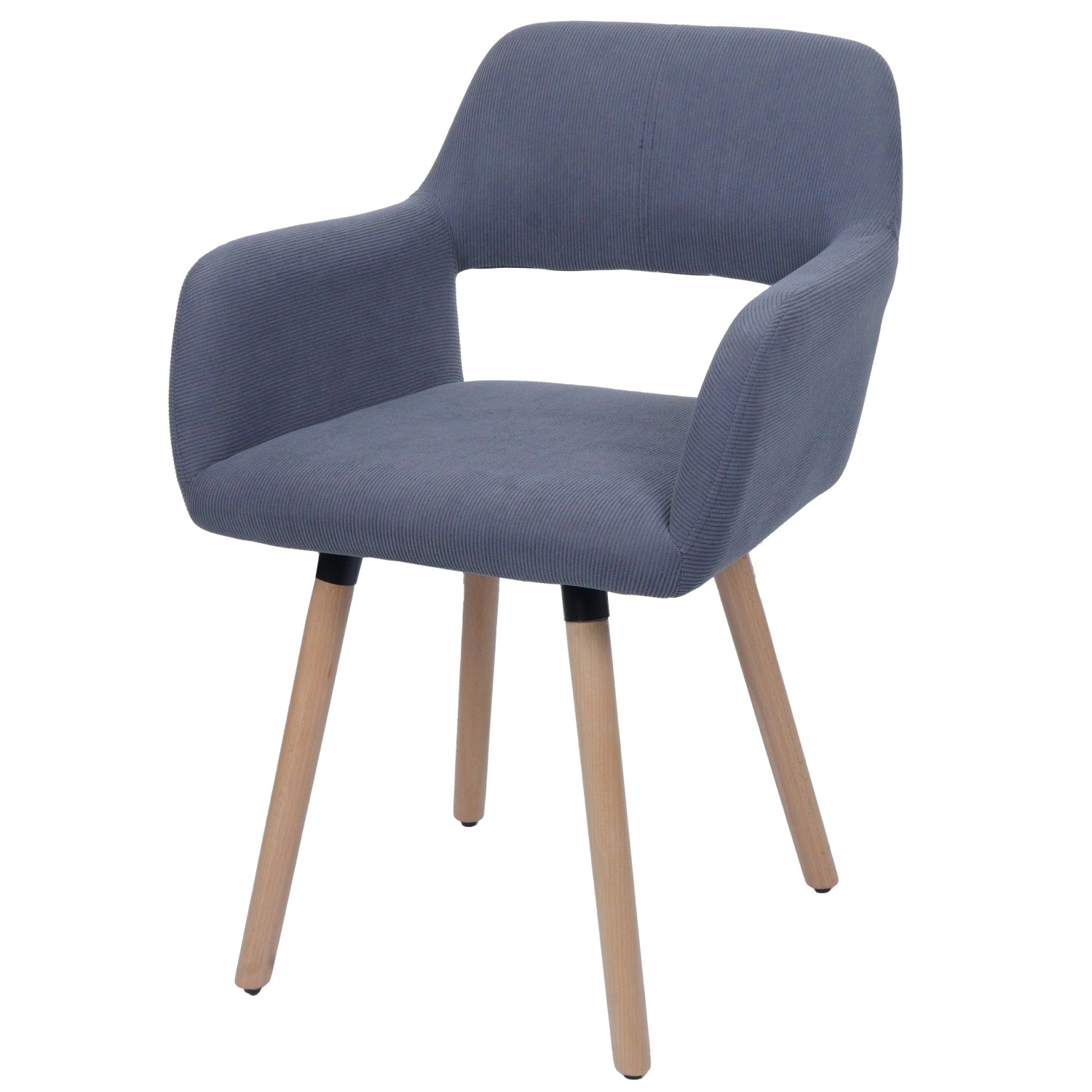 MCW Esszimmerstuhl A50 II Dunkelgrau Stoff/Textil Cord 400g/m² günstig online kaufen