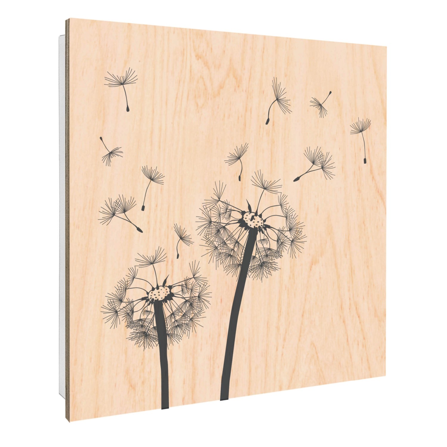 Banjado Großer Schlüsselbox Holz 30x30cm Weiß Scharnier Rechts 50 Haken Sch günstig online kaufen