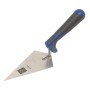 LUX Spitzkelle Comfort, 140 mm, rostfrei mit blau-schwarzem Griff.