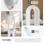 Tectake Turmventilator Polar 80° Oszillation  20 W 8 Geschwindigkeitsstufen  Maximal  und Schlafmodus Weiß 14 50 x 14 50 x 55 50 cm Weiß_8