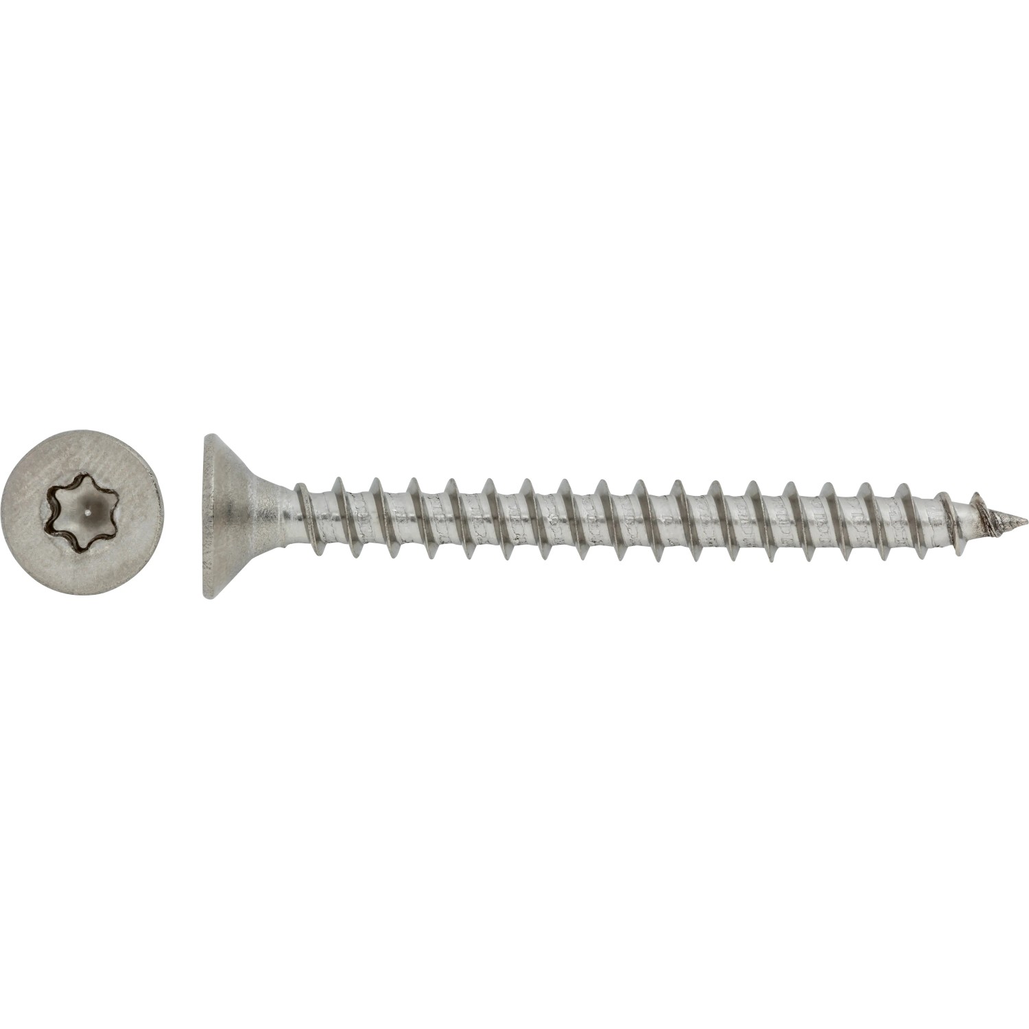 Spanplattenschraube Ø 4,1 mm x 50 mm Edelstahl A2 200 Stück