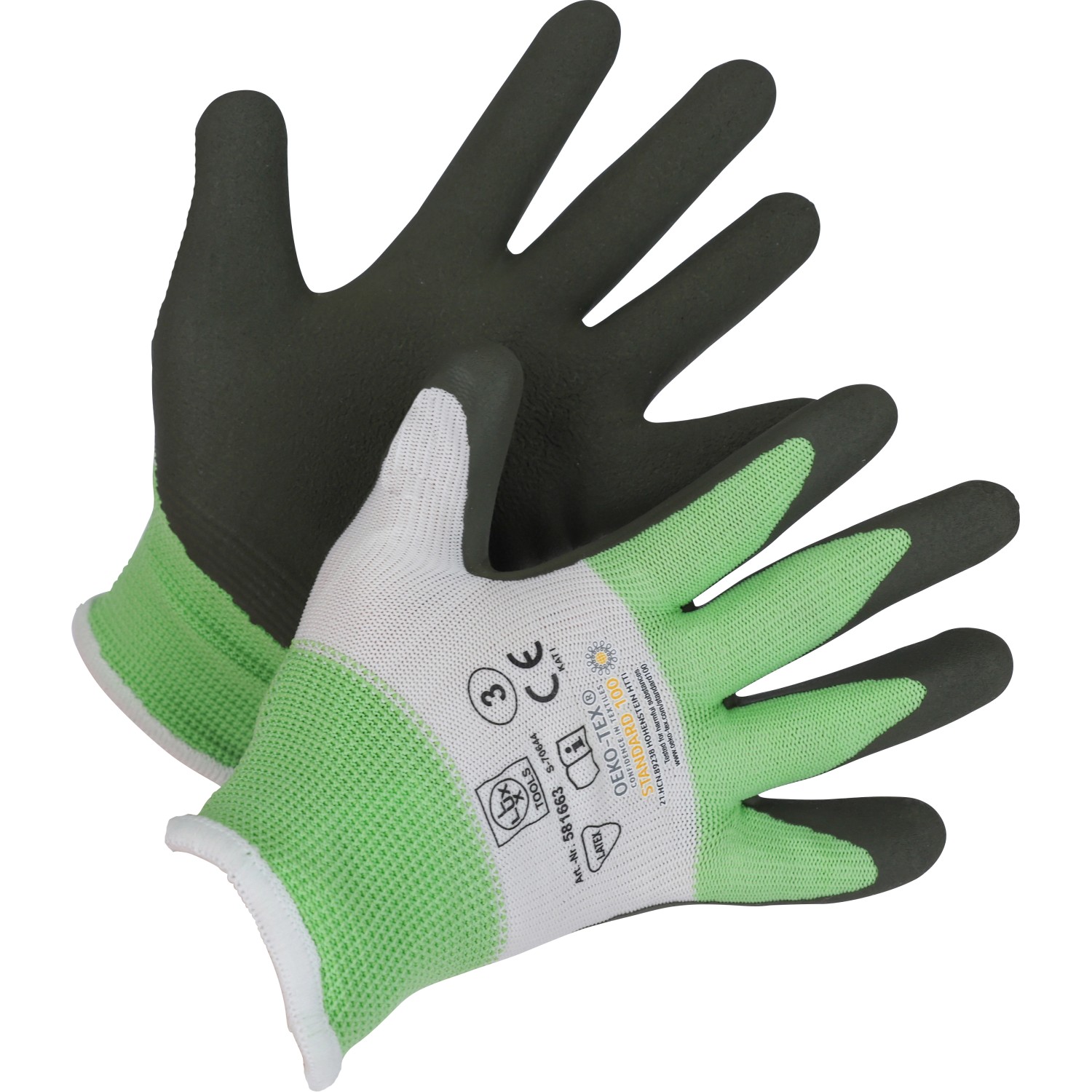 LUX Kinder Arbeitshandschuhe ThinkGreen, Größe 4-6, für Garten und Heimwerken.
