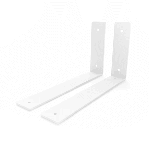 HEVVA Regalwinkel FREIBERG 25 cm Tief 2er Set Weiß