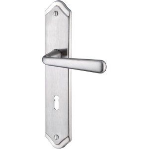 AnsaPro Türbeschlag Loire Messing, Langschildgarnitur für Zimmertüren.