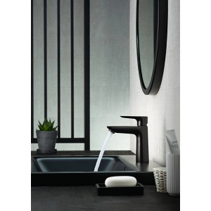 Hansgrohe Talis E Waschtischarmatur 110, Matt Schwarz. Moderne Badarmatur mit ComfortZone für mehr Komfort.