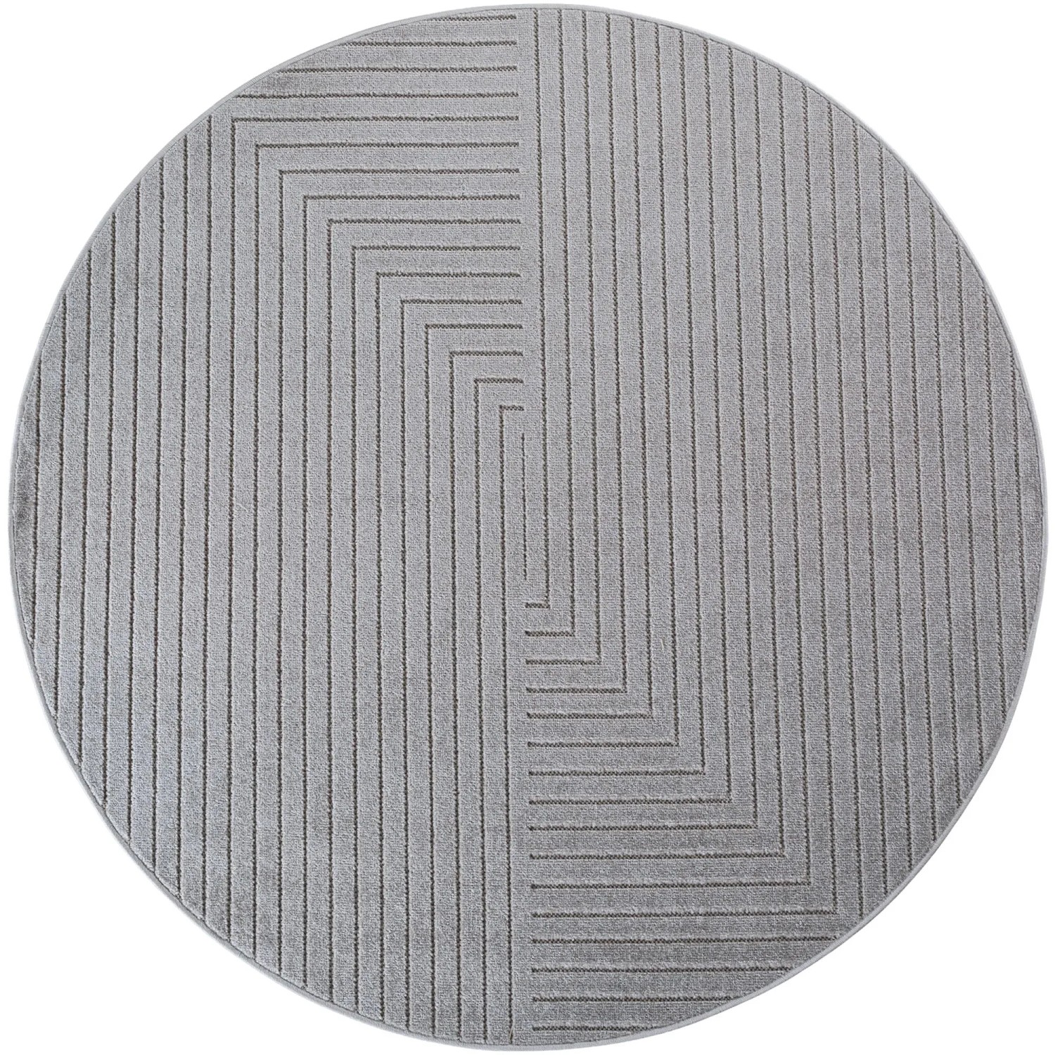Ayyildiz Kurzflorteppich Nova 1202 Silber Ø 200 cm
