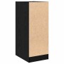 vidaXL Apothekerschrank in Schwarz Eiche, 77,5cm hoch, aus Holzwerkstoff für Wohnzimmer.