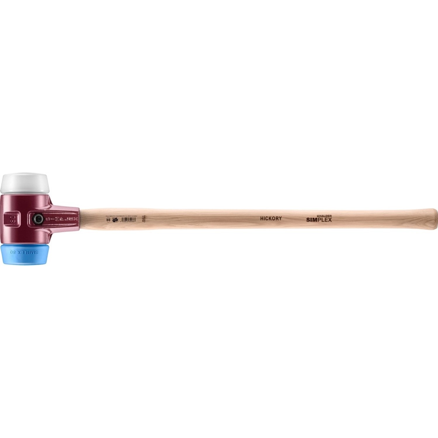 Halder Simplex Vorschlaghammer Ø 80 mm Superplastik   TPE-soft Blau mit Tem günstig online kaufen