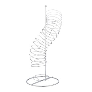 Relaxdays Obsthalter Metall Silber Platzsparend 48 cm x 21 cm x 21 cm 0,46 kg