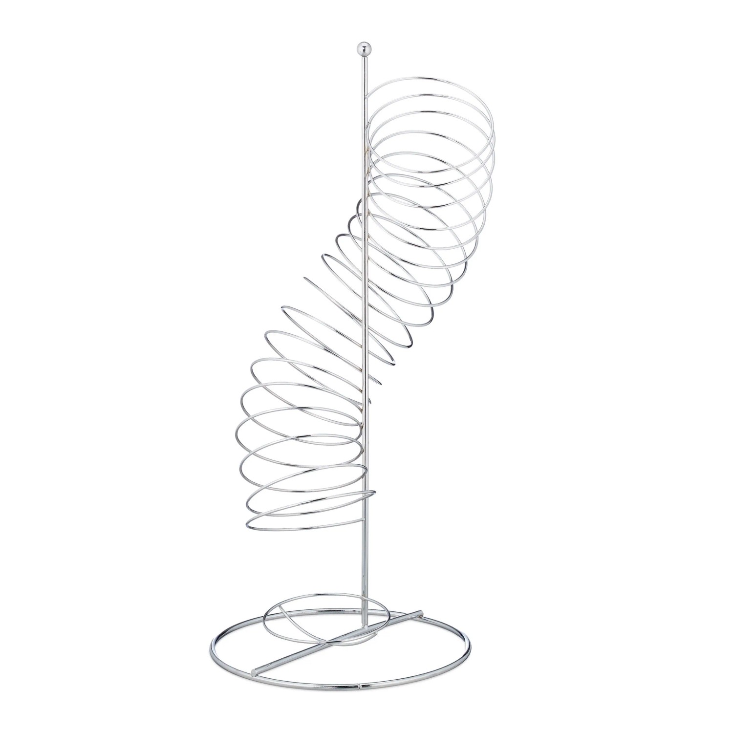 Relaxdays Obsthalter Metall Silber Platzsparend 48 cm x 21 cm x 21 cm 0,46 kg