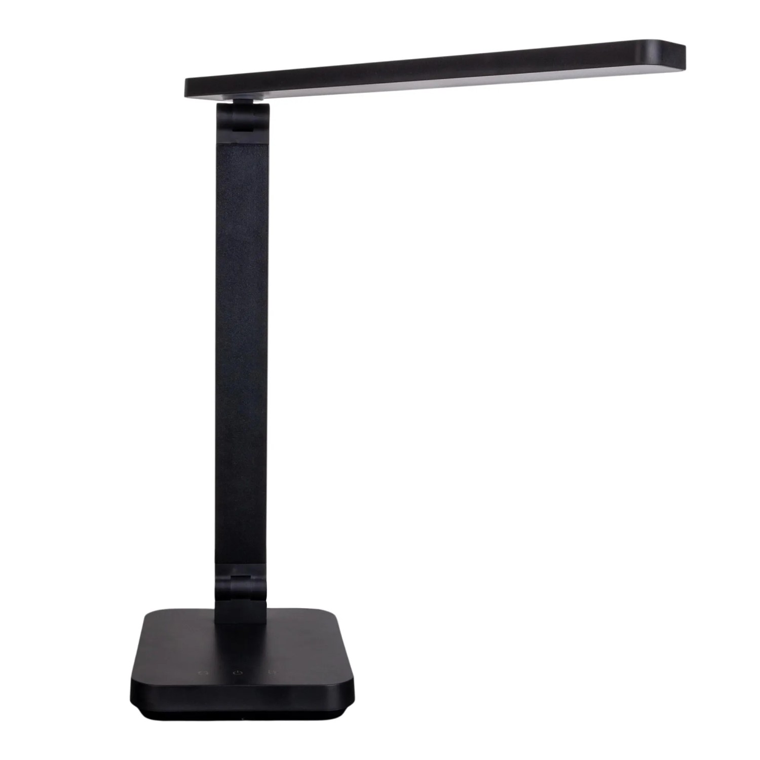 Schwarze LED-Tischleuchte Mover von Näve, ideal als Schreibtischlampe mit Farbwechsel und USB-Ladefunktion.