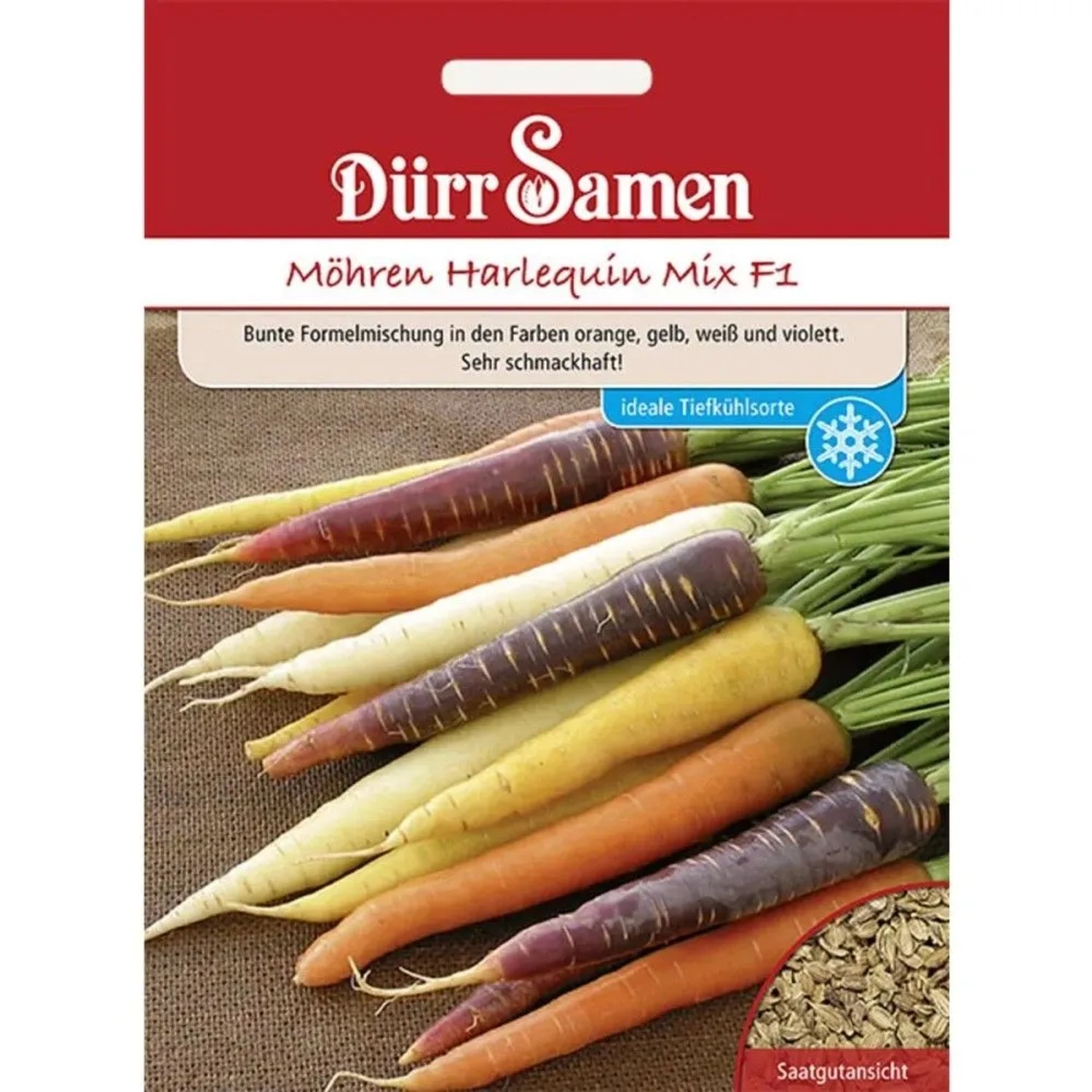 Dürr Samen Möhren Harlequin Mix F1 Saatgut