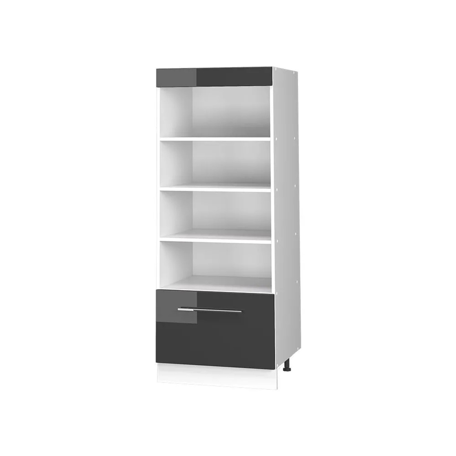 Vicco Küchenregal Fame-Line Anthrazit Hochglanz/Weiß 60 x 154 Art Nr 62216
