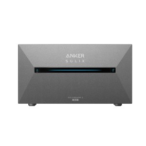 Anker Solix Solarbank 2 E1600 AC für Balkonkraftwerk-Sets, graues Gehäuse.