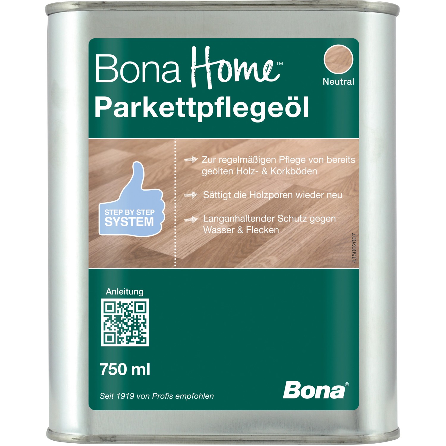 Bona Parkettpflegeöl Neutral 750 ml