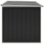 furnicato Gartenbox, anthrazitfarbene Universalbox aus Stahl, 171x99x93 cm.