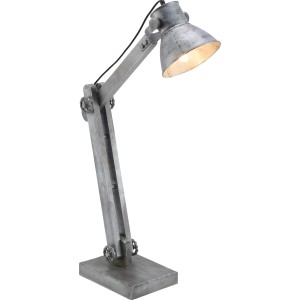 Just Light Tischleuchte Samia, 55 cm hoch, im Industrial-Look aus Eisen, mit schwenkbarem Kopf.